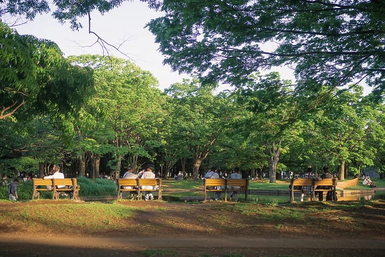 公園のベンチ